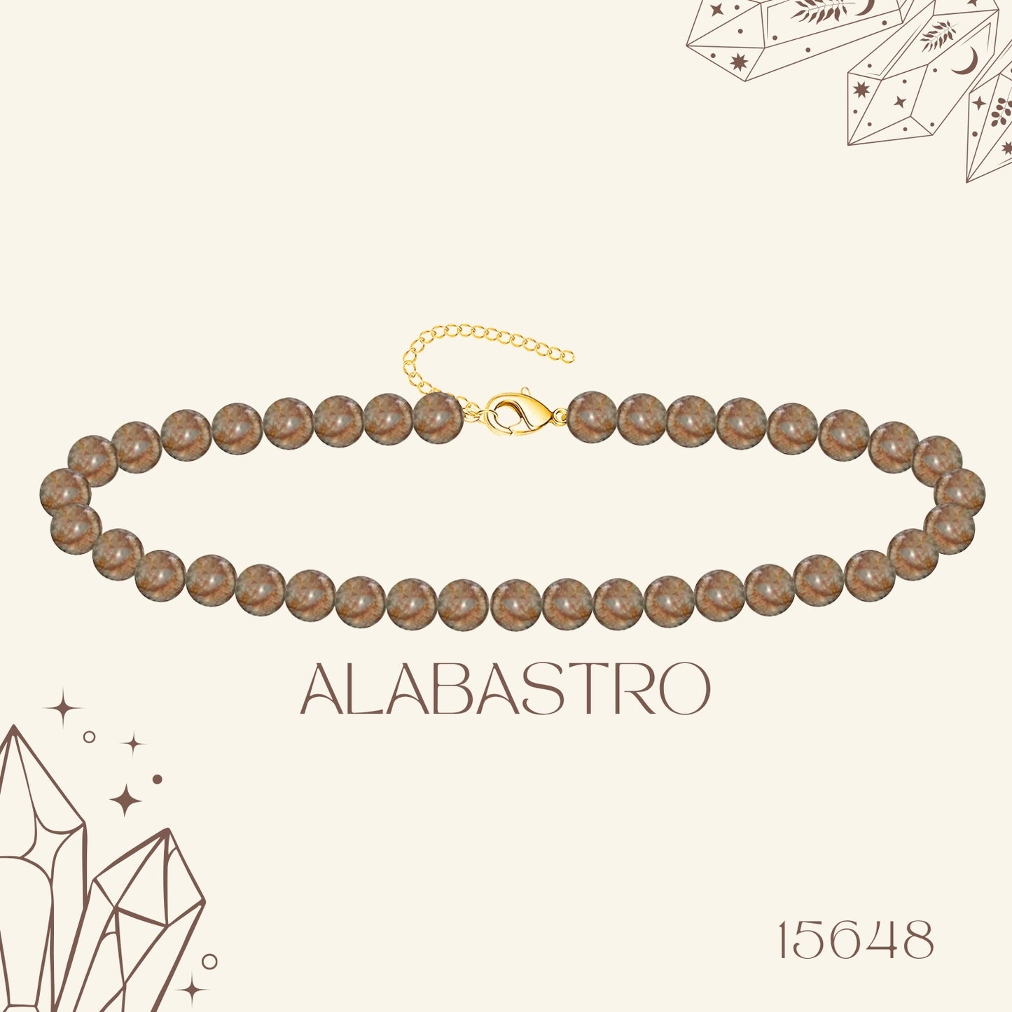 🌿 Pulsera de Piedra Natural 4mm ✨ con Accesorio en Acero Inoxidable 💎 ¡Incluye Pulsera 7 Nudos de Regalo! 🎁