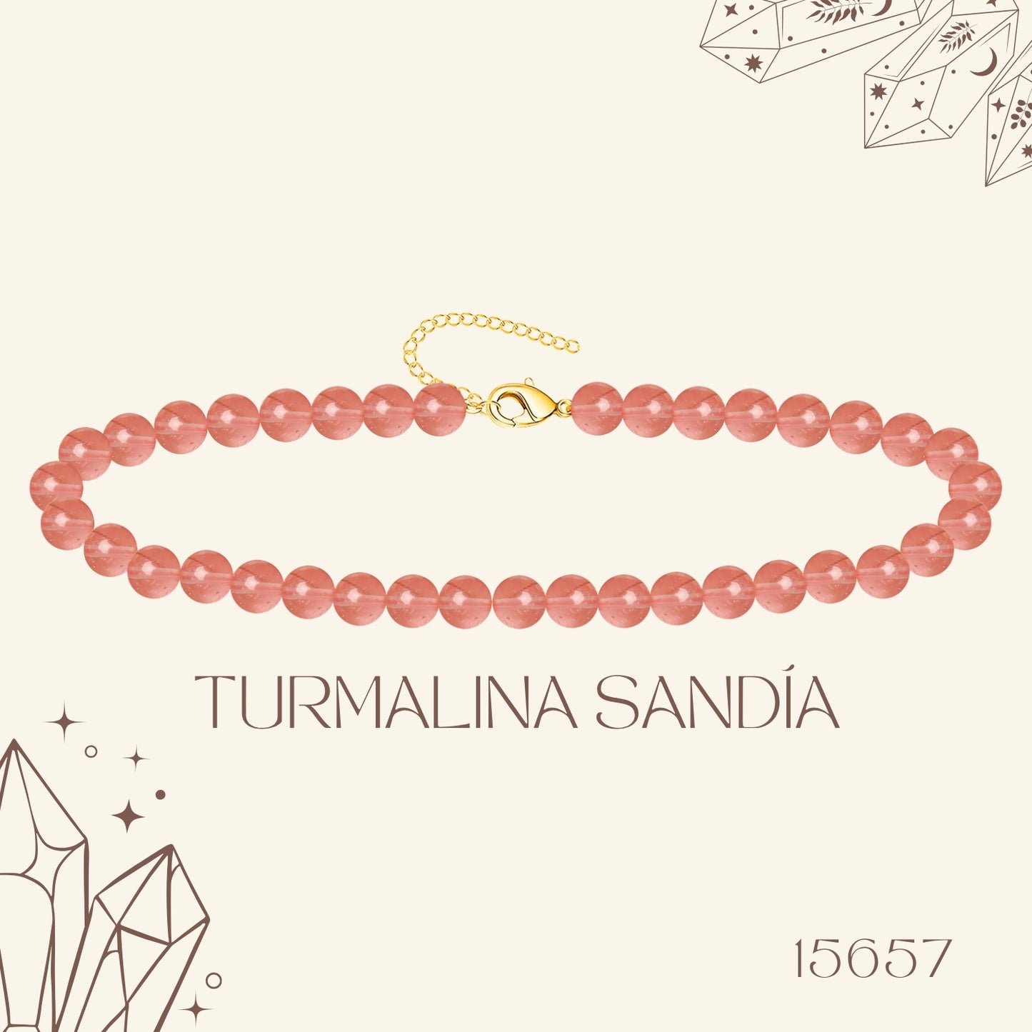 🌿 Pulsera de Piedra Natural 4mm ✨ con Accesorio en Acero Inoxidable 💎 ¡Incluye Pulsera 7 Nudos de Regalo! 🎁