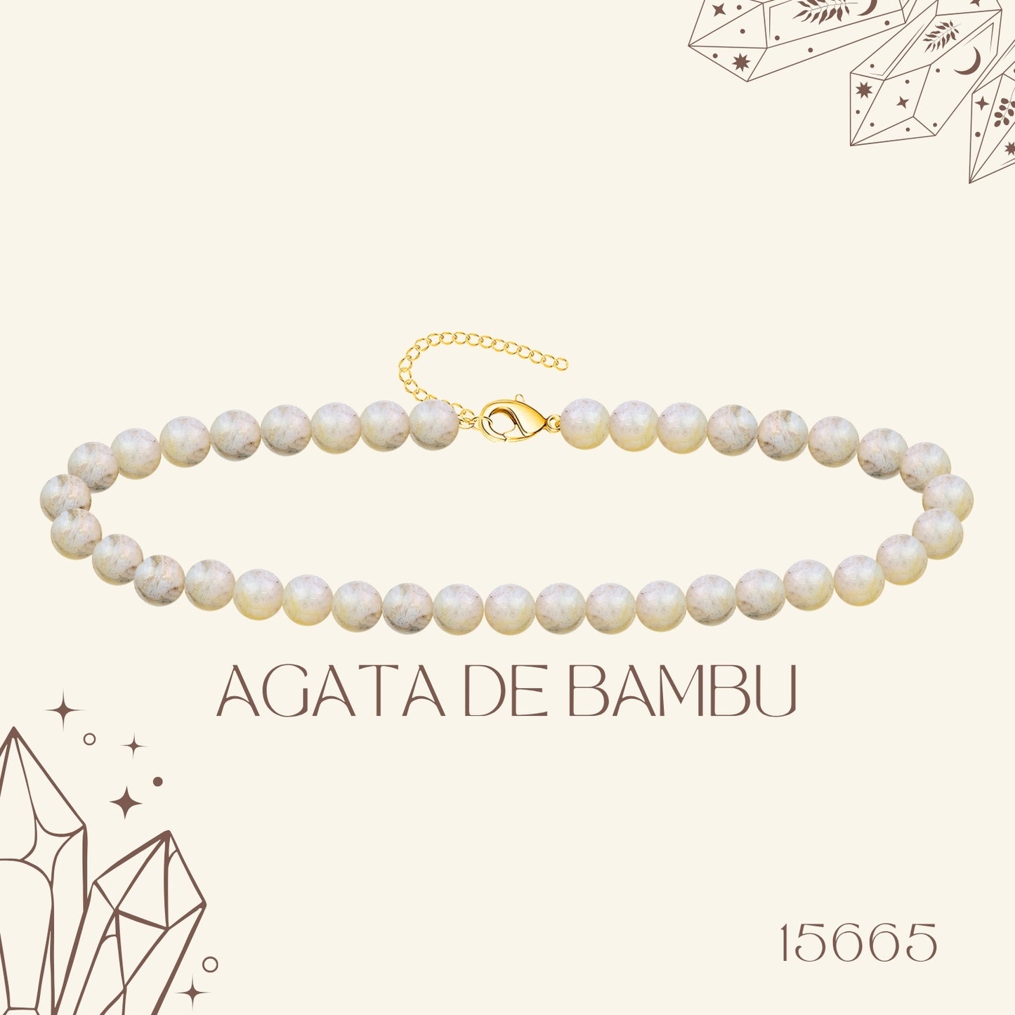 🌿 Pulsera de Piedra Natural 4mm ✨ con Accesorio en Acero Inoxidable 💎 ¡Incluye Pulsera 7 Nudos de Regalo! 🎁