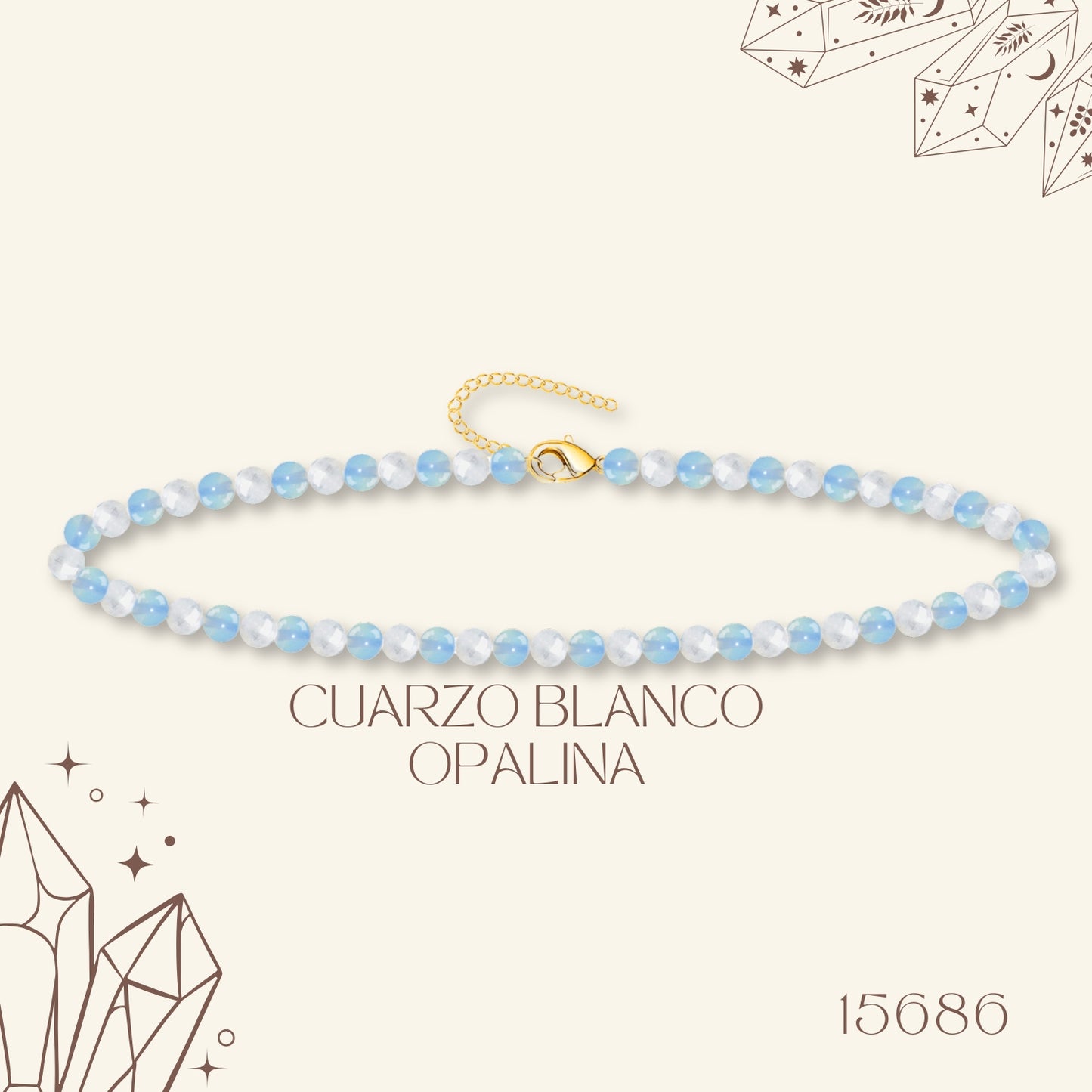 🌿 Pulsera de Piedra Natural 4mm Multicolores ✨ con Accesorio en Acero Inoxidable 💎 ¡Incluye Pulsera 7 Nudos de Regalo! 🎁
