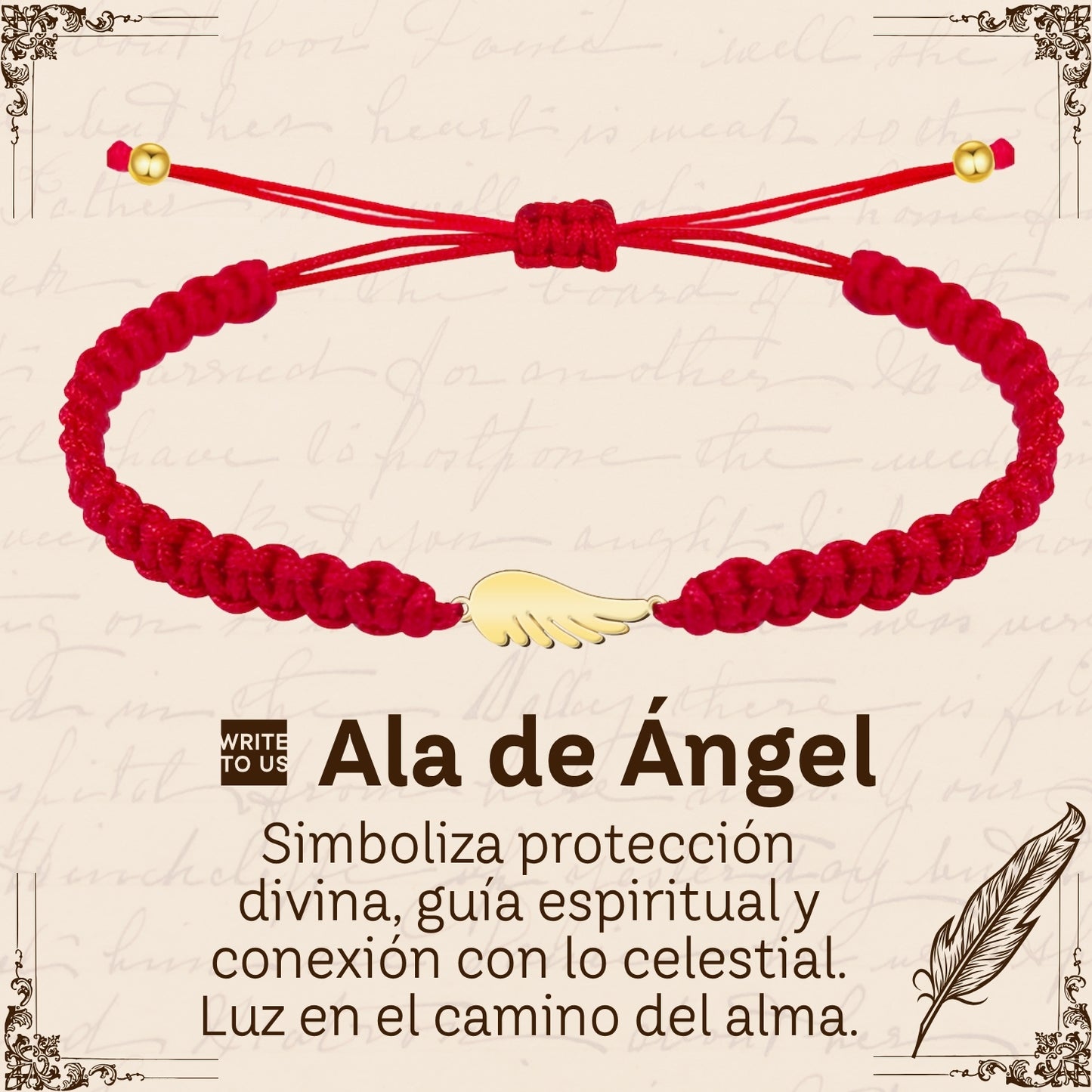 Pulsera Hilo Destino Roja Hecho a Mano 🧵 con Amuleto de Suerte y Protección 🍀 en Acero Inoxidable 💎