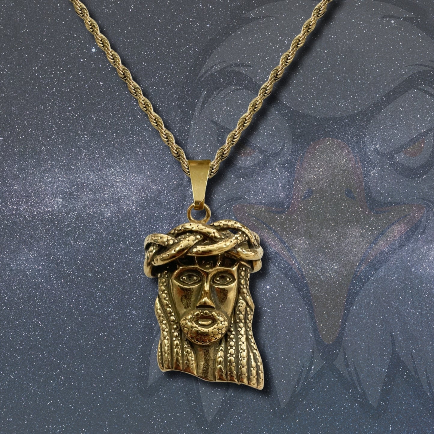 ๐ฅ Collar para Hombre en Acero Inoxidable Color Dorado ๐ Estilo Urbano Hip Hop ๐ Cadena de 60 cm para Look Moderno y Atrevido