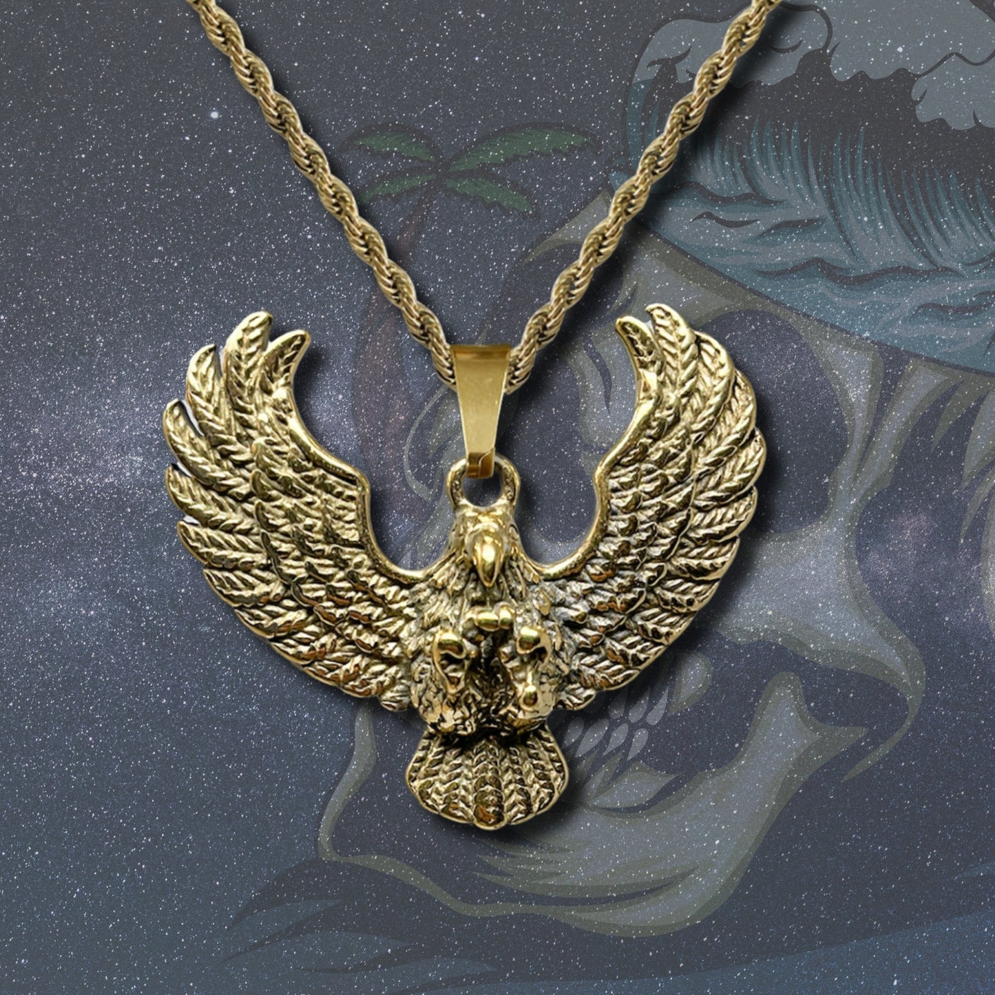 ๐ฅ Collar para Hombre en Acero Inoxidable Color Dorado ๐ Estilo Urbano Hip Hop ๐ Cadena de 60 cm para Look Moderno y Atrevido