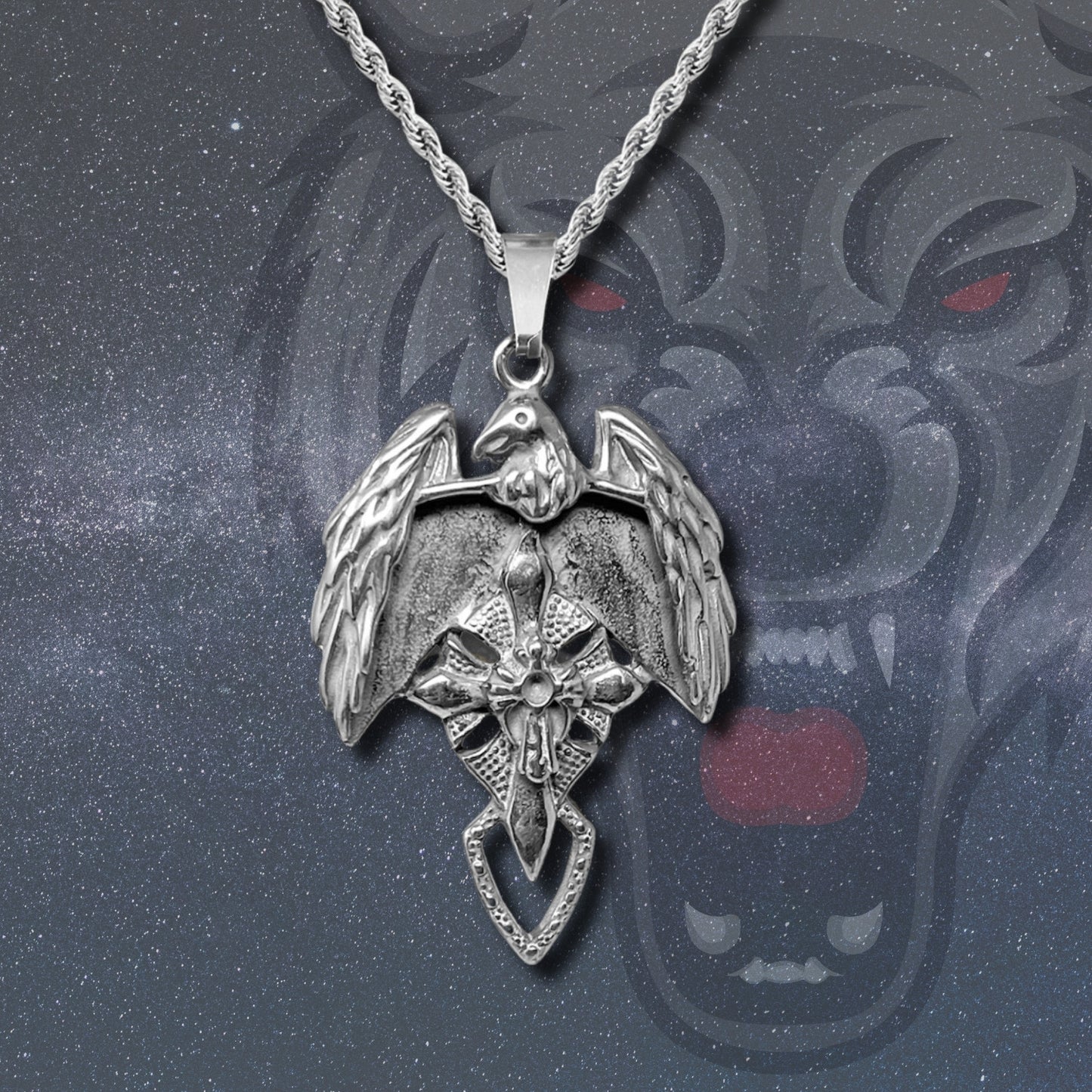 💥 Collar para Hombre en Acero Inoxidable Color Plateado 💎 Estilo Urbano Hip Hop 🔗 Cadena de 60 cm para Look Moderno y Atrevido