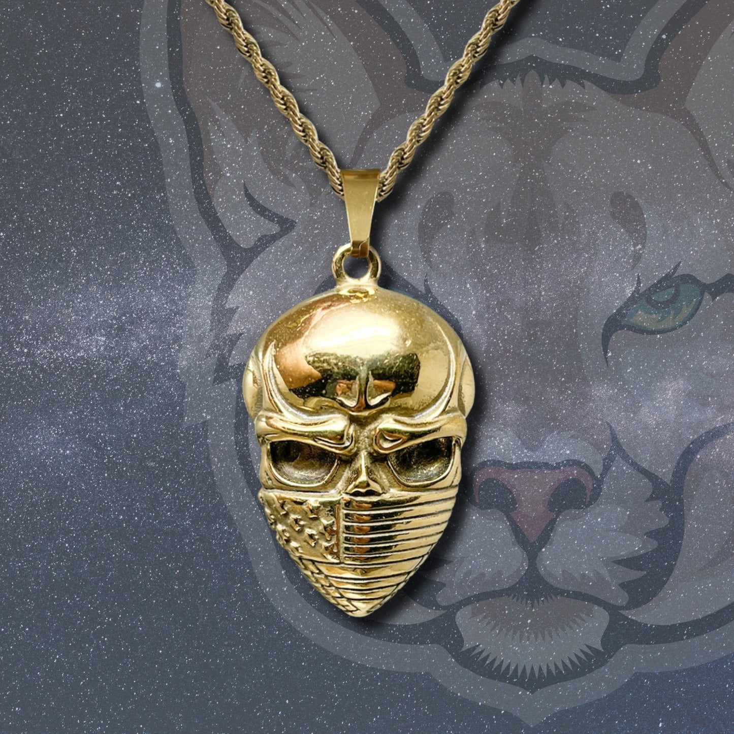 ๐ฅ Collar para Hombre en Acero Inoxidable Color Dorado ๐ Estilo Urbano Hip Hop ๐ Cadena de 60 cm para Look Moderno y Atrevido