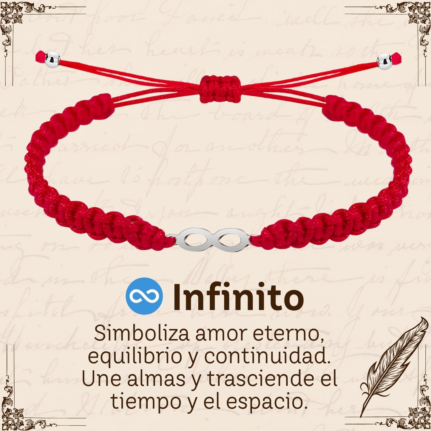 Pulsera Hilo Destino Roja Hecho a Mano 🧵 con Amuleto de Suerte y Protección 🍀 en Acero Inoxidable 💎