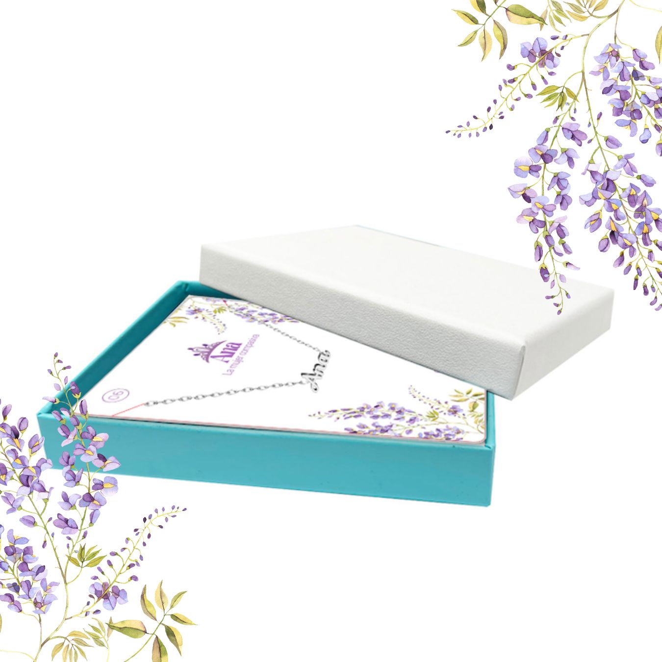 Collar Nombre Ana Acero color Plateado