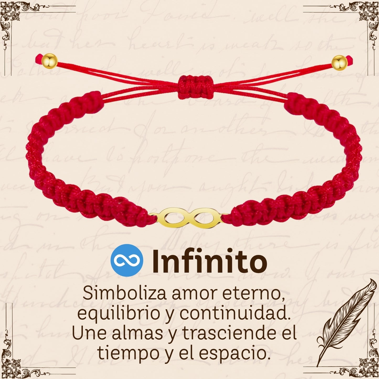 Pulsera Hilo Destino Roja Hecho a Mano 🧵 con Amuleto de Suerte y Protección 🍀 en Acero Inoxidable 💎