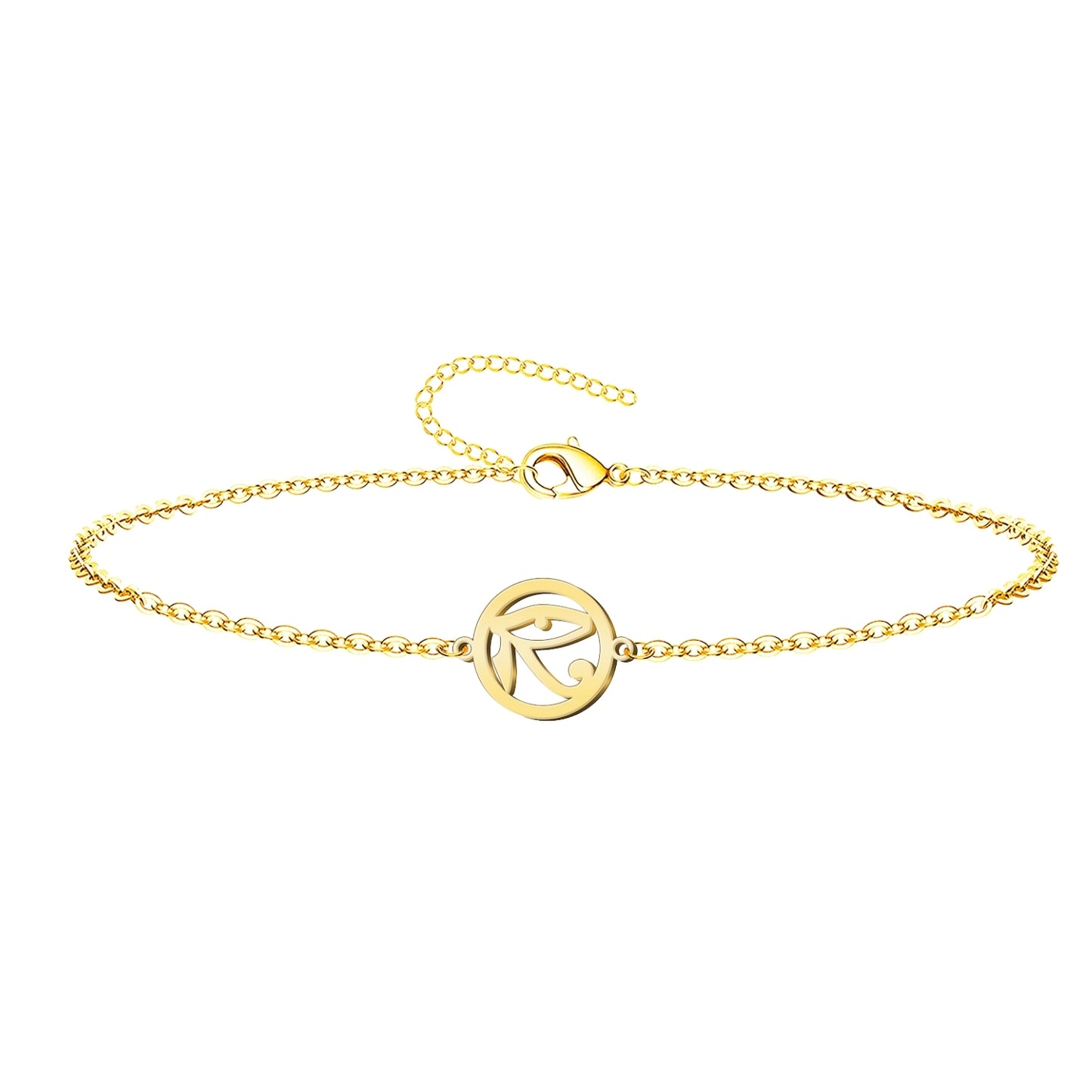 Pulsera Ojo de Horus Acero Inoxidable color Dorado