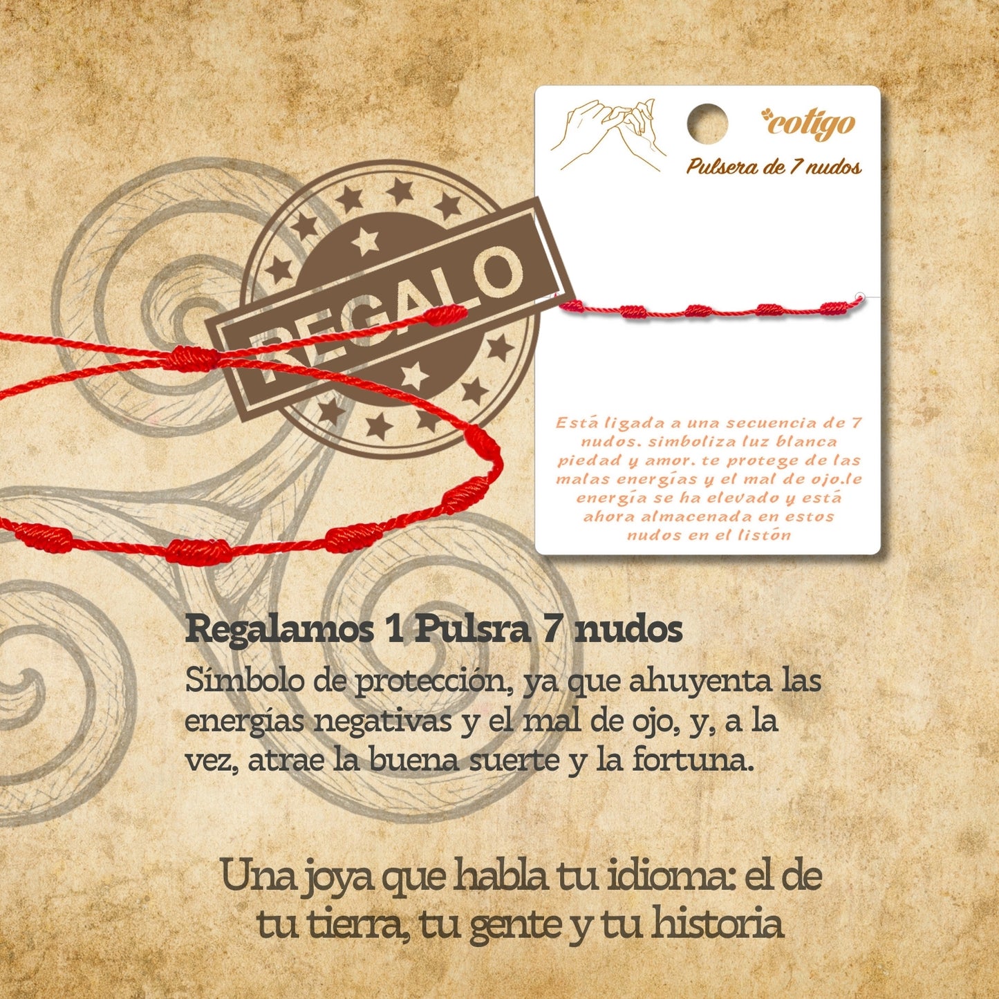 Colgante el Trisquel Acero Plateado