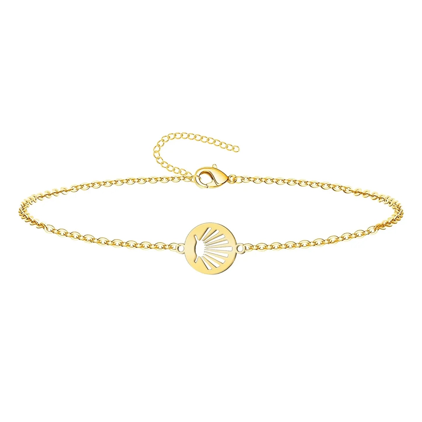 Pulsera La concha de vieir Acero Dorado - cotigo