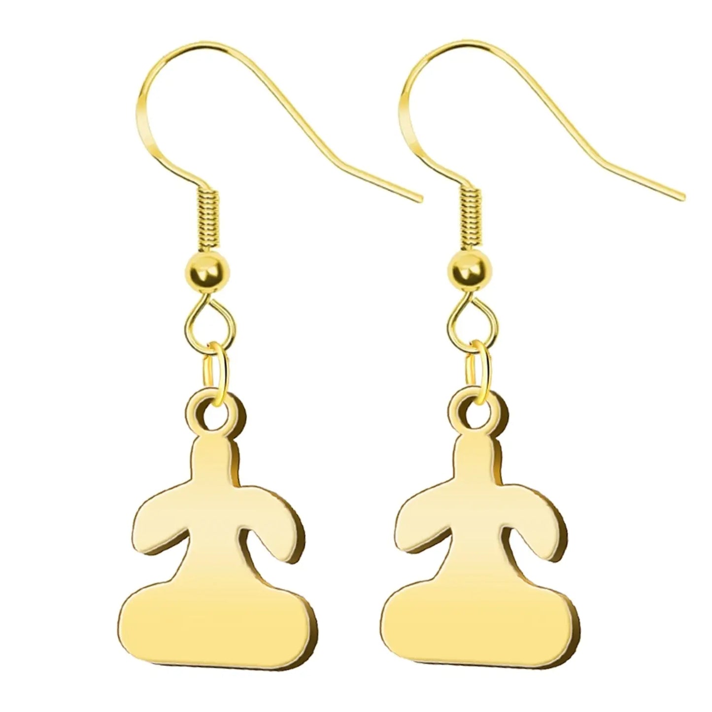 Pendiente Con Idolo de Tara Acero Dorado - cotigo