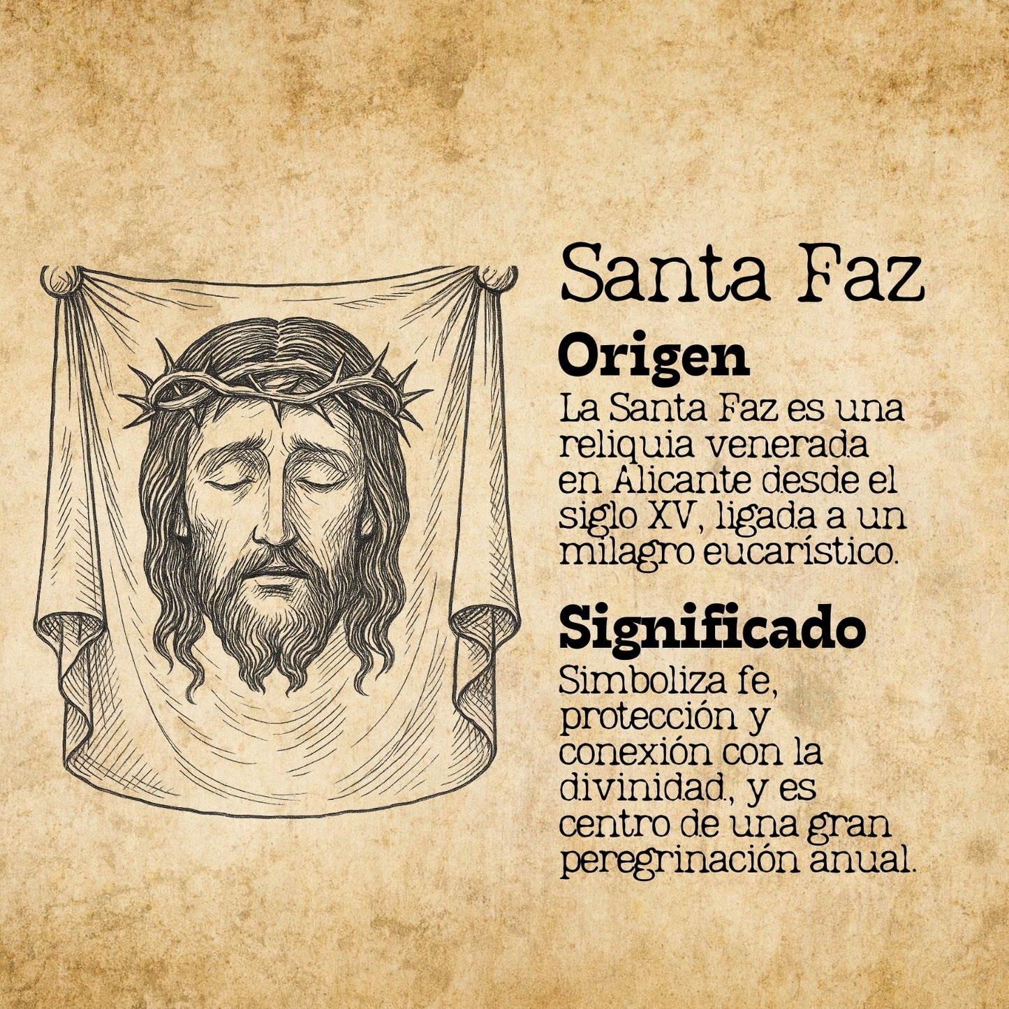 Colgante Santa Faz de Alicante Acero Plateado