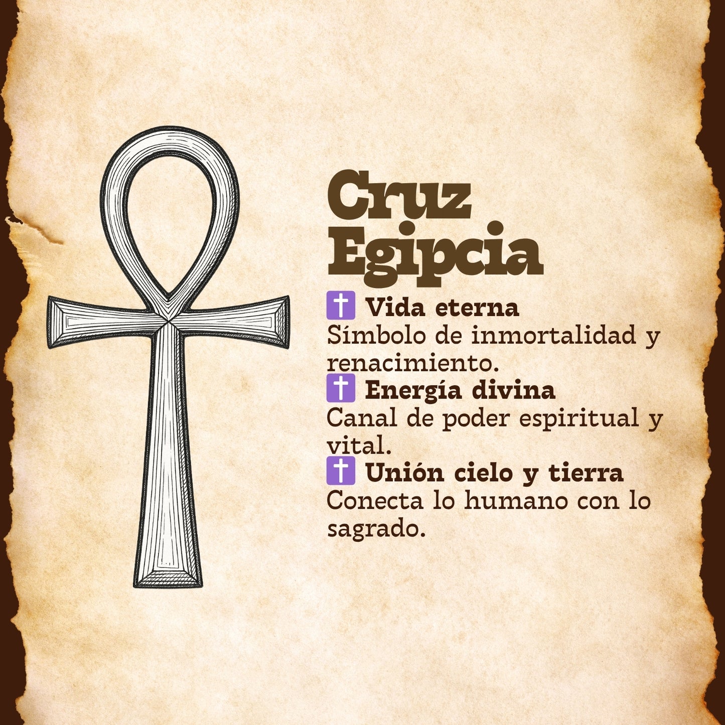 Pulsera Cruz Egipcia Acero inxidable color Plateado
