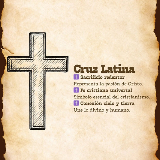 Llavero de Cruz Latina Acero - cotigo