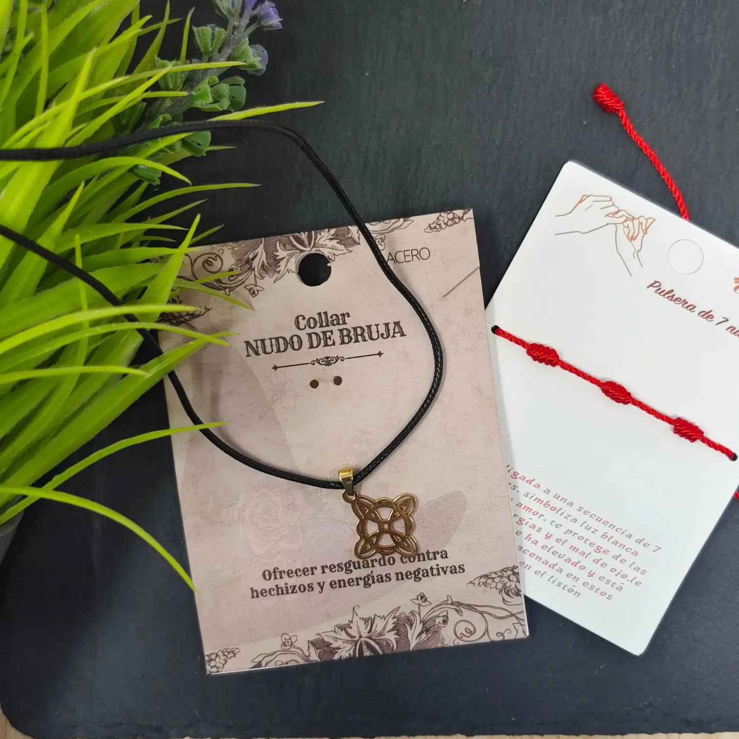 Colgante Nudo de Bruja Acero Inoxidable Dorado - cotigo