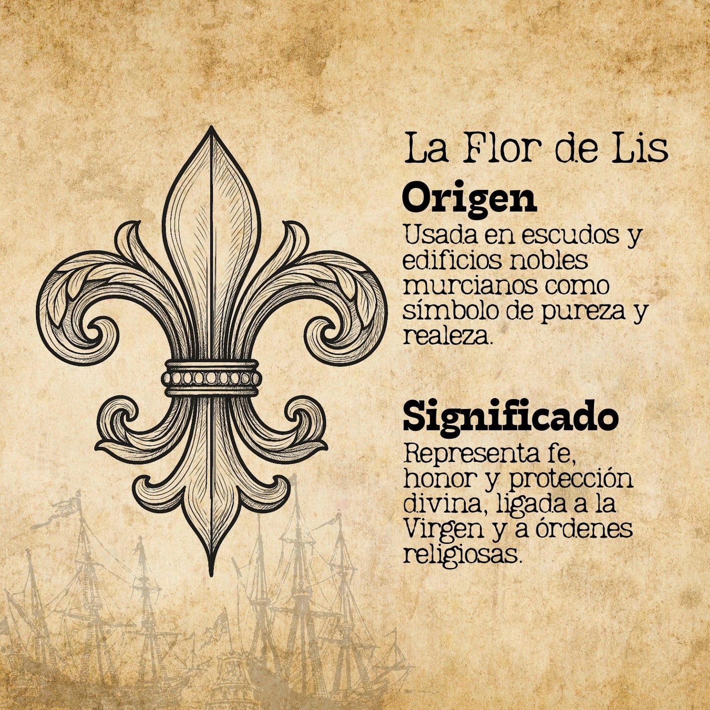 Colgante Flor de lis Acero Dorado