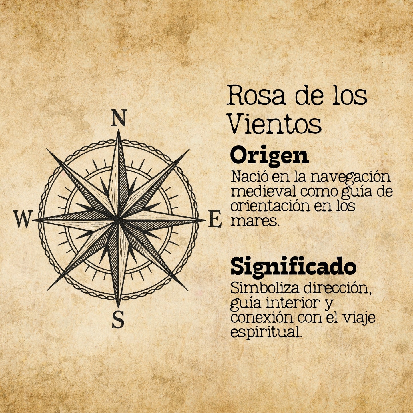 Colgante rosa de los vientos Acero dorado