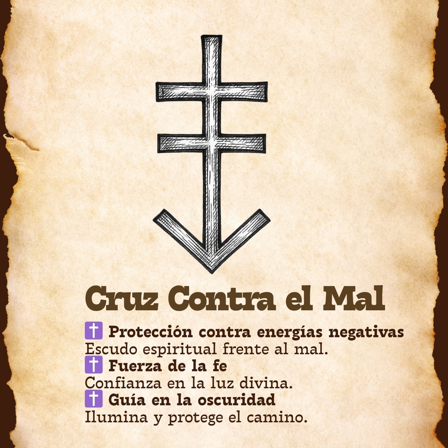 Pulsera Cruz Contra Mal Acero inoxidable color Dorado