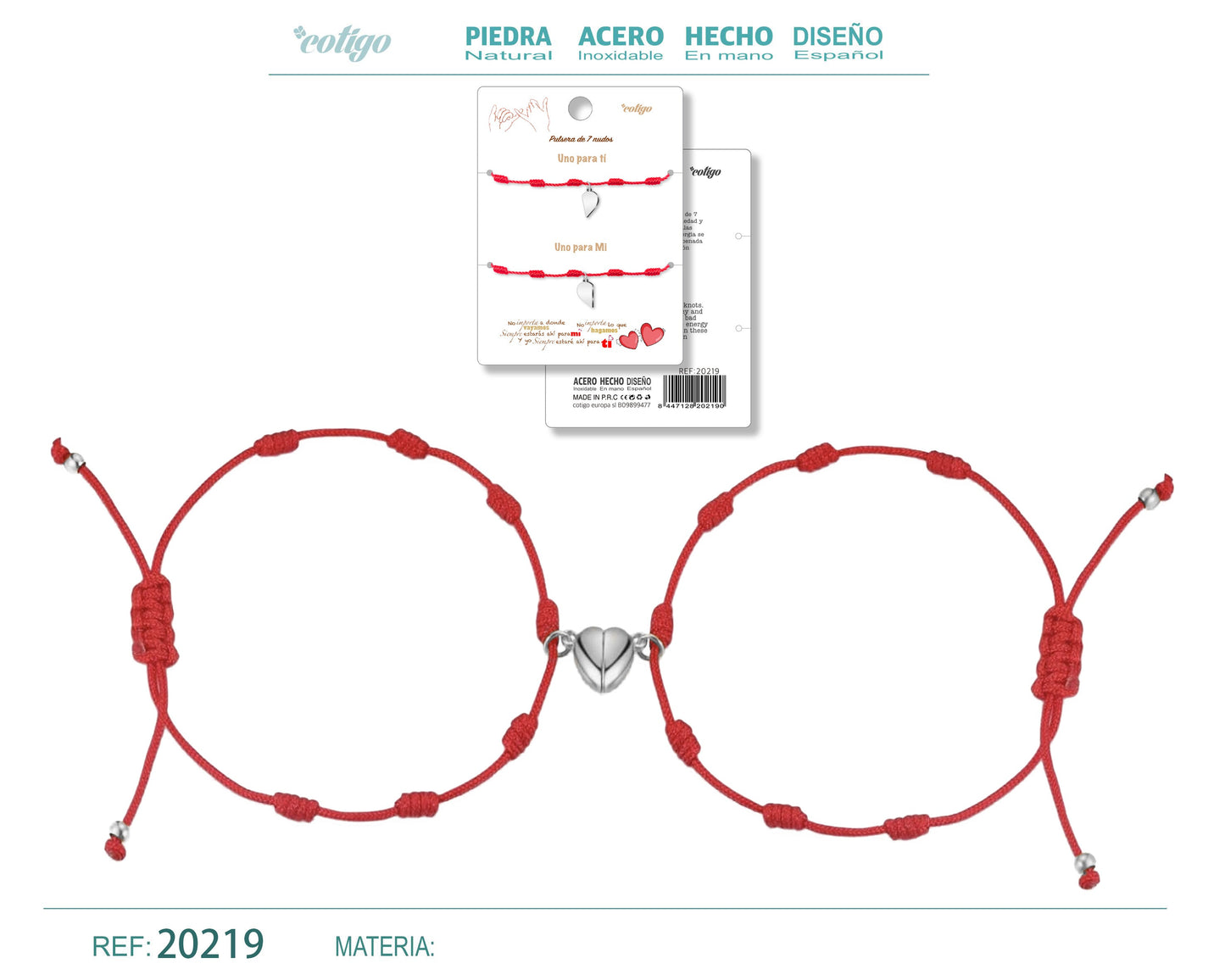 pulsera de 7 nudos