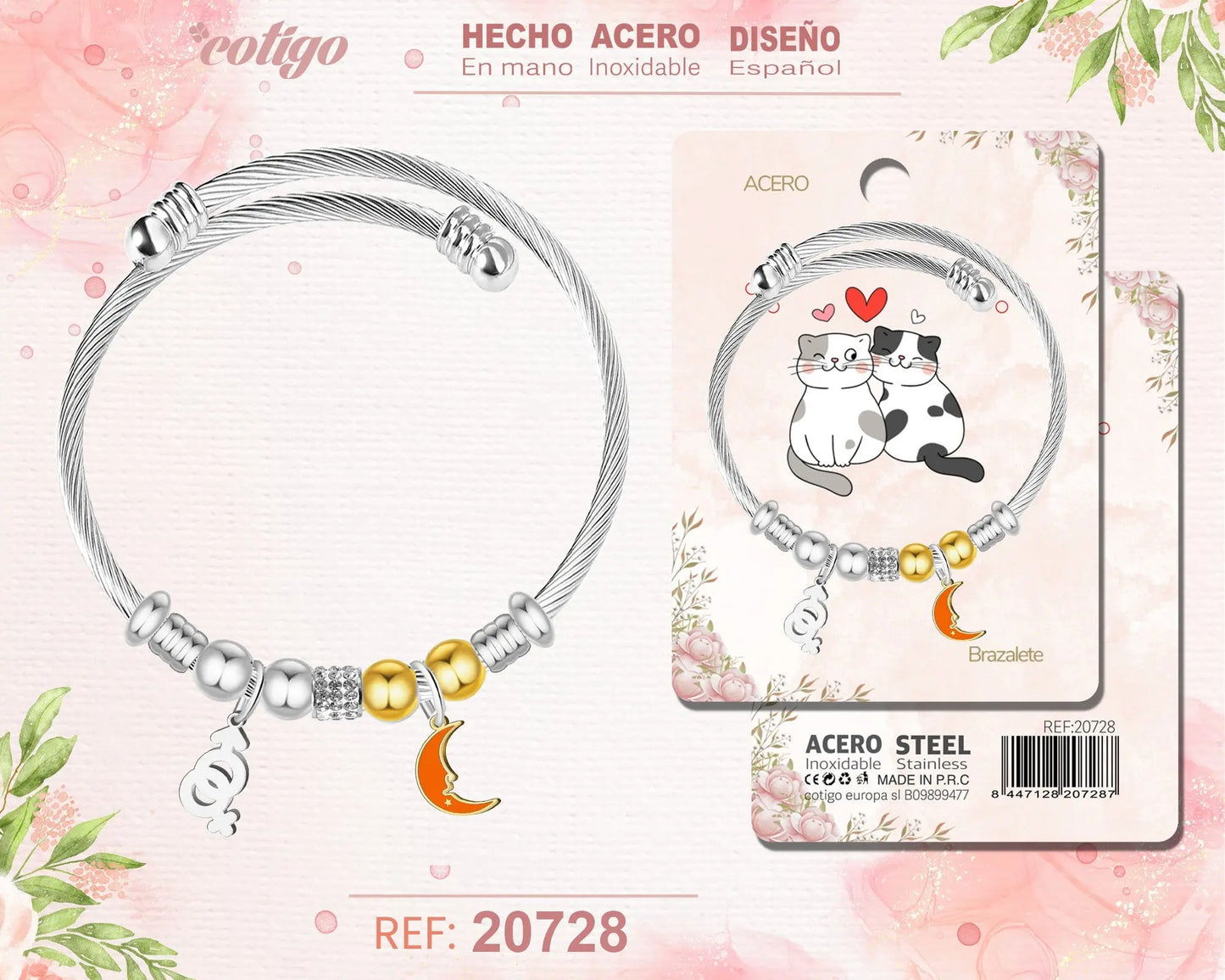 Brazalete Acero para Amor - cotigo