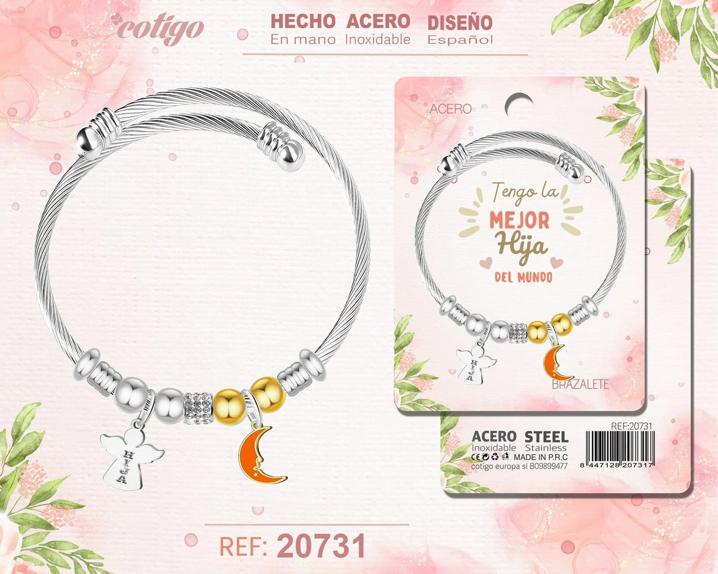 Brazalete Acero para Hija - cotigo