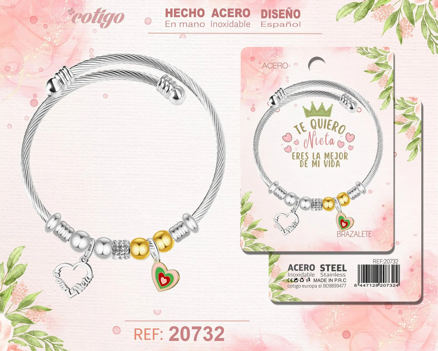 Brazalete Acero para Nieta - cotigo