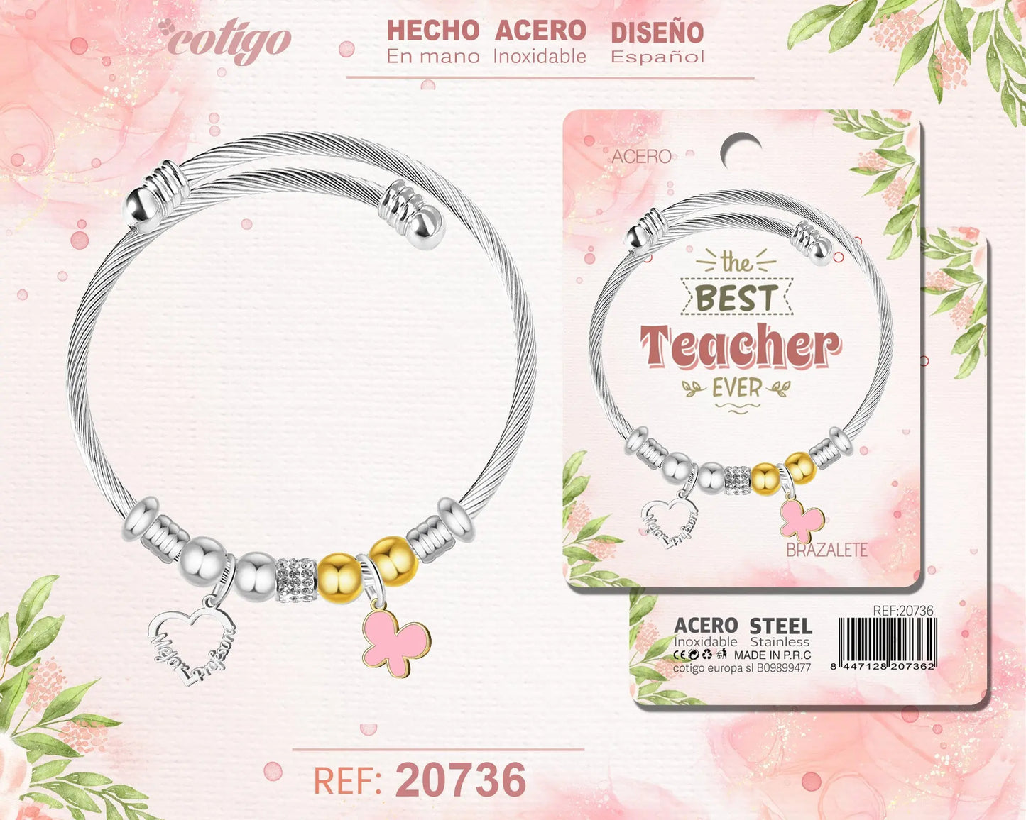 Brazalete Acero para Profesora - cotigo