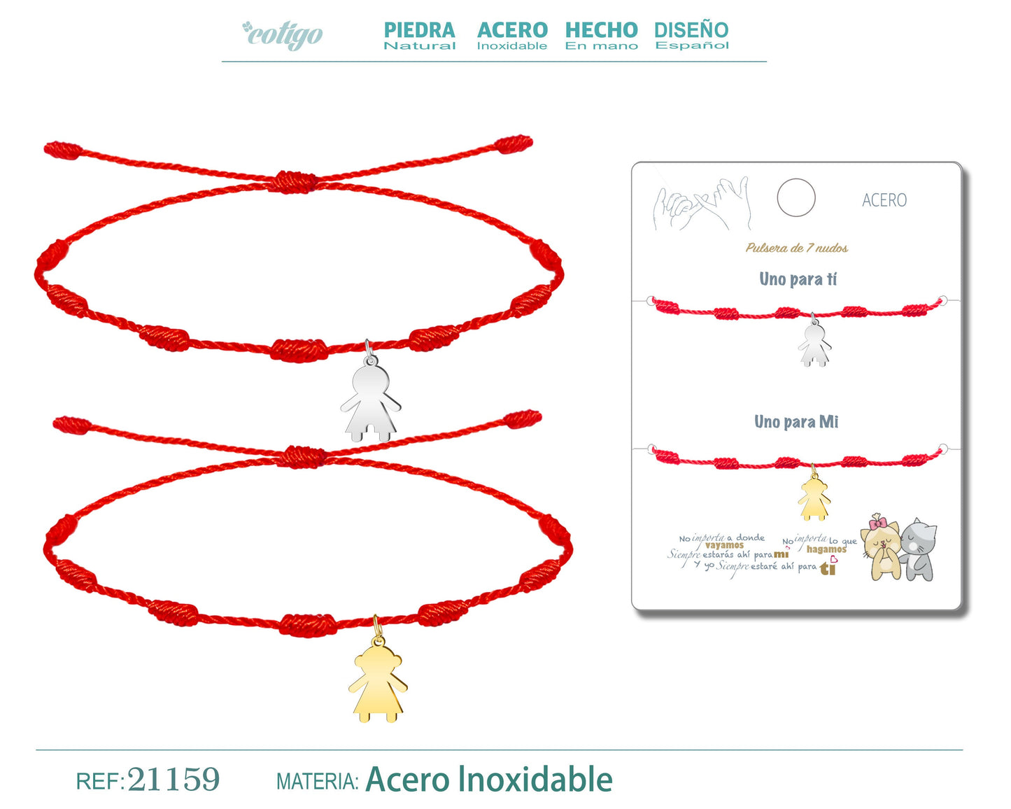 pulsera de 7 nudos