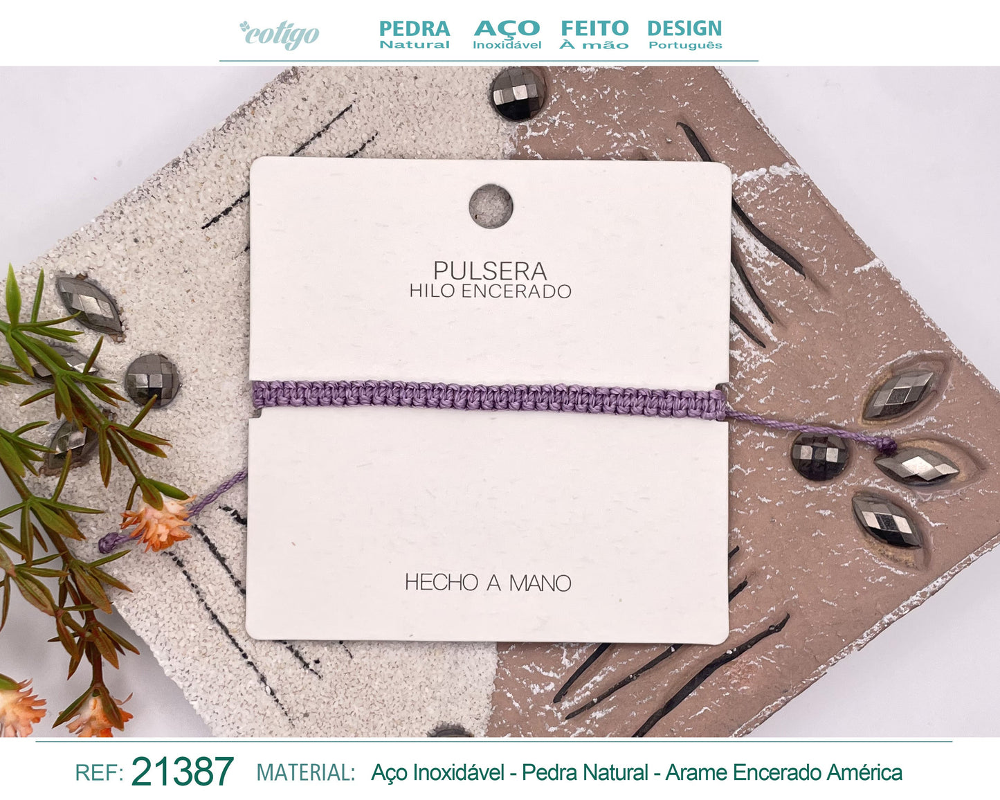 Pulsera Hilo encerado
