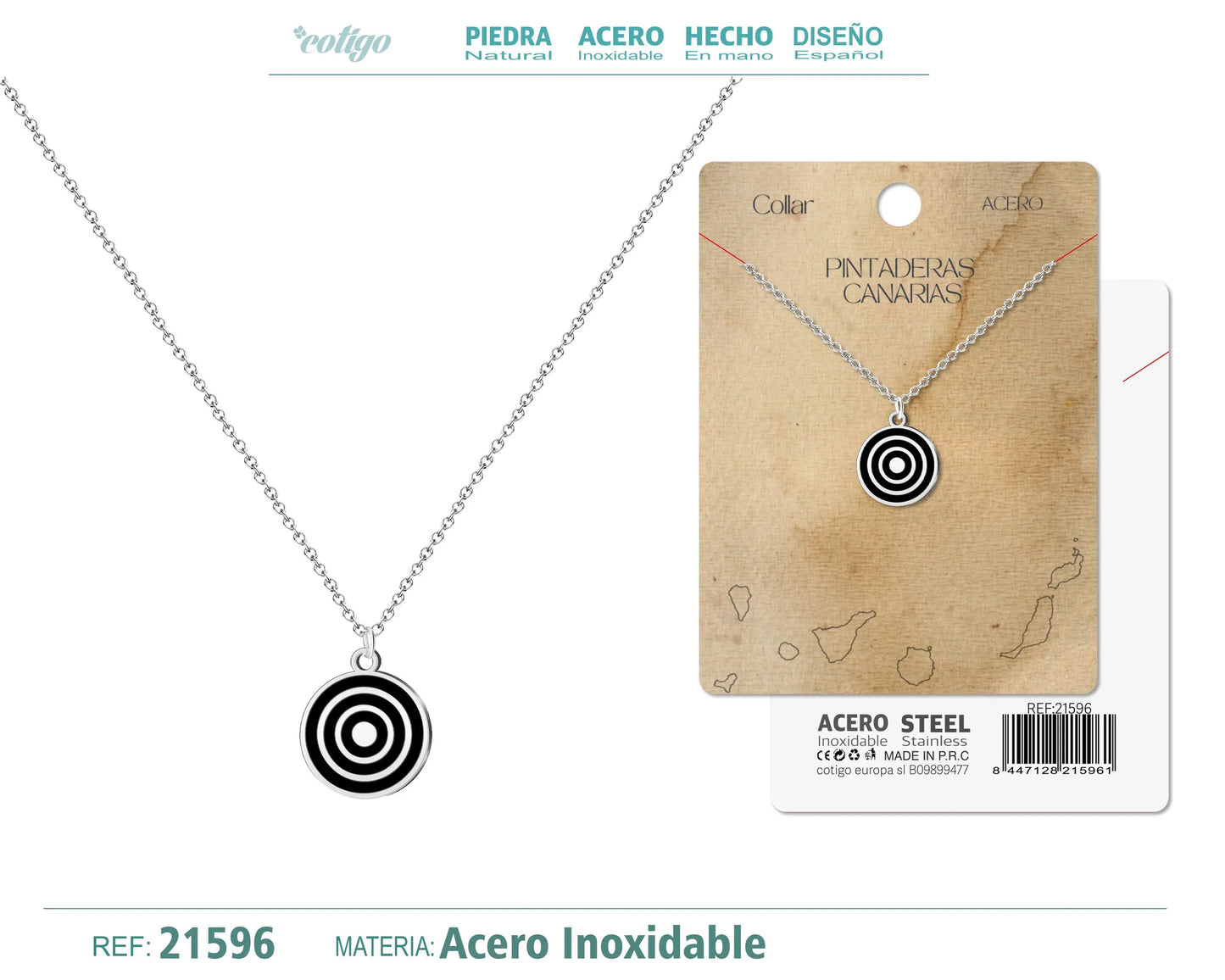 Colgante Pintadera Canaria Redondo - cotigo