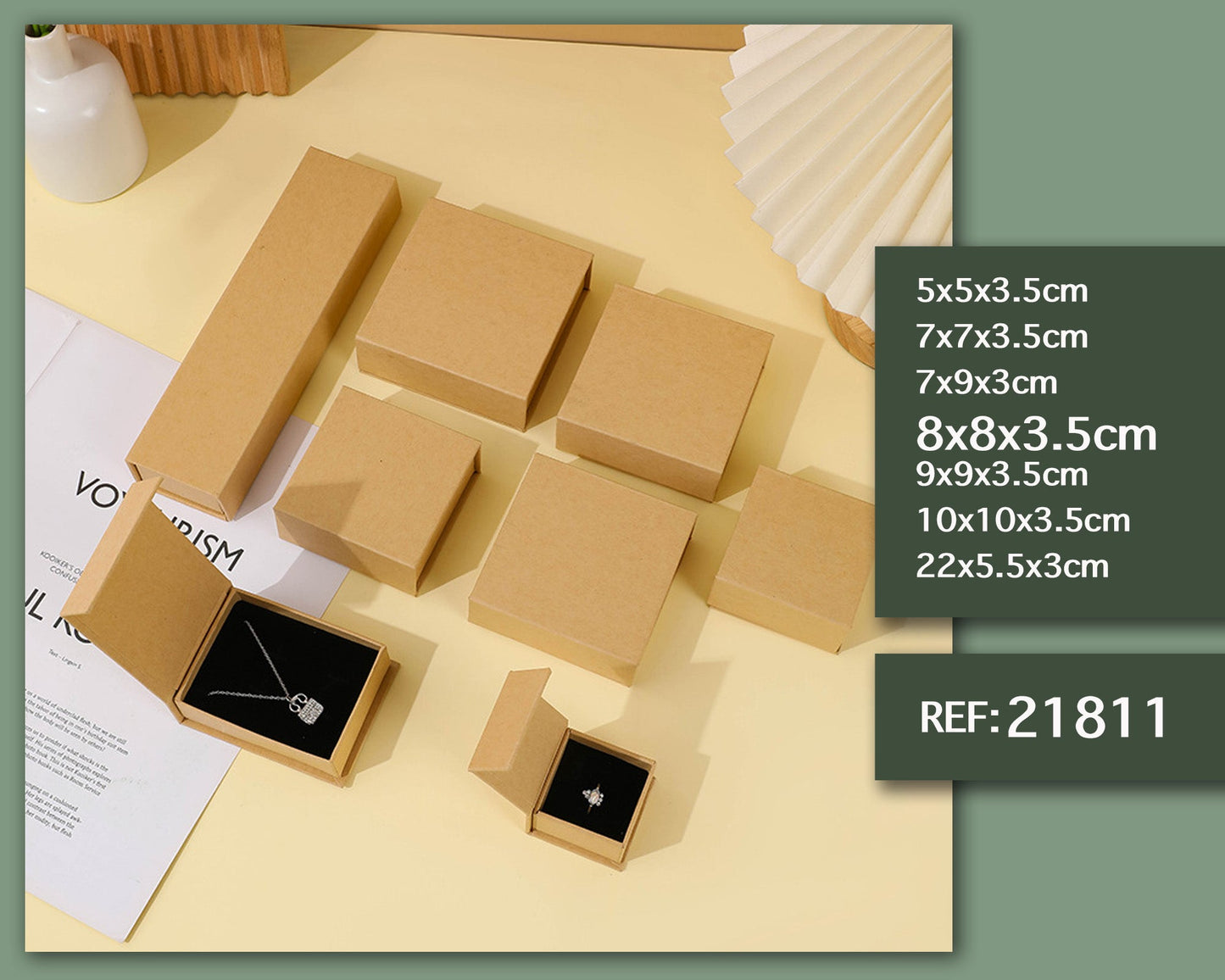 Caixa de presente 8x8x3,5cm