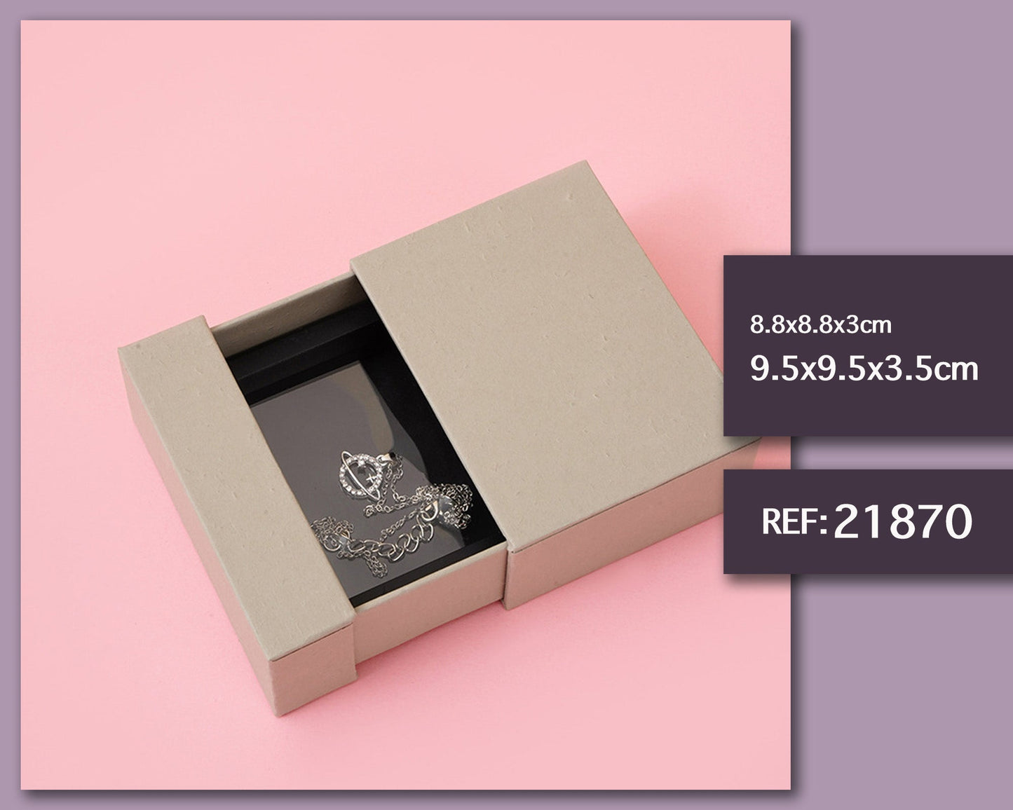 Caixa de presente 9,5x9,5x3,5cm