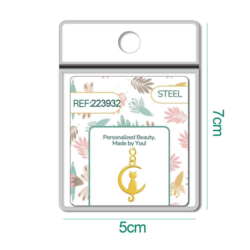 CHARM Acero Inoxidable color Dorado -con Cierre