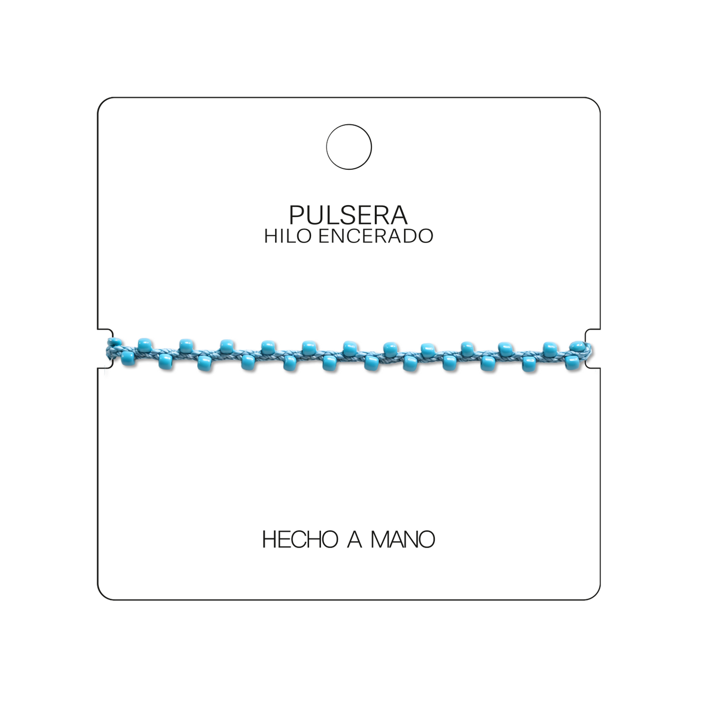 Pulsera Hilo encerado con Piedras Naturales - Cuentas Regulares
