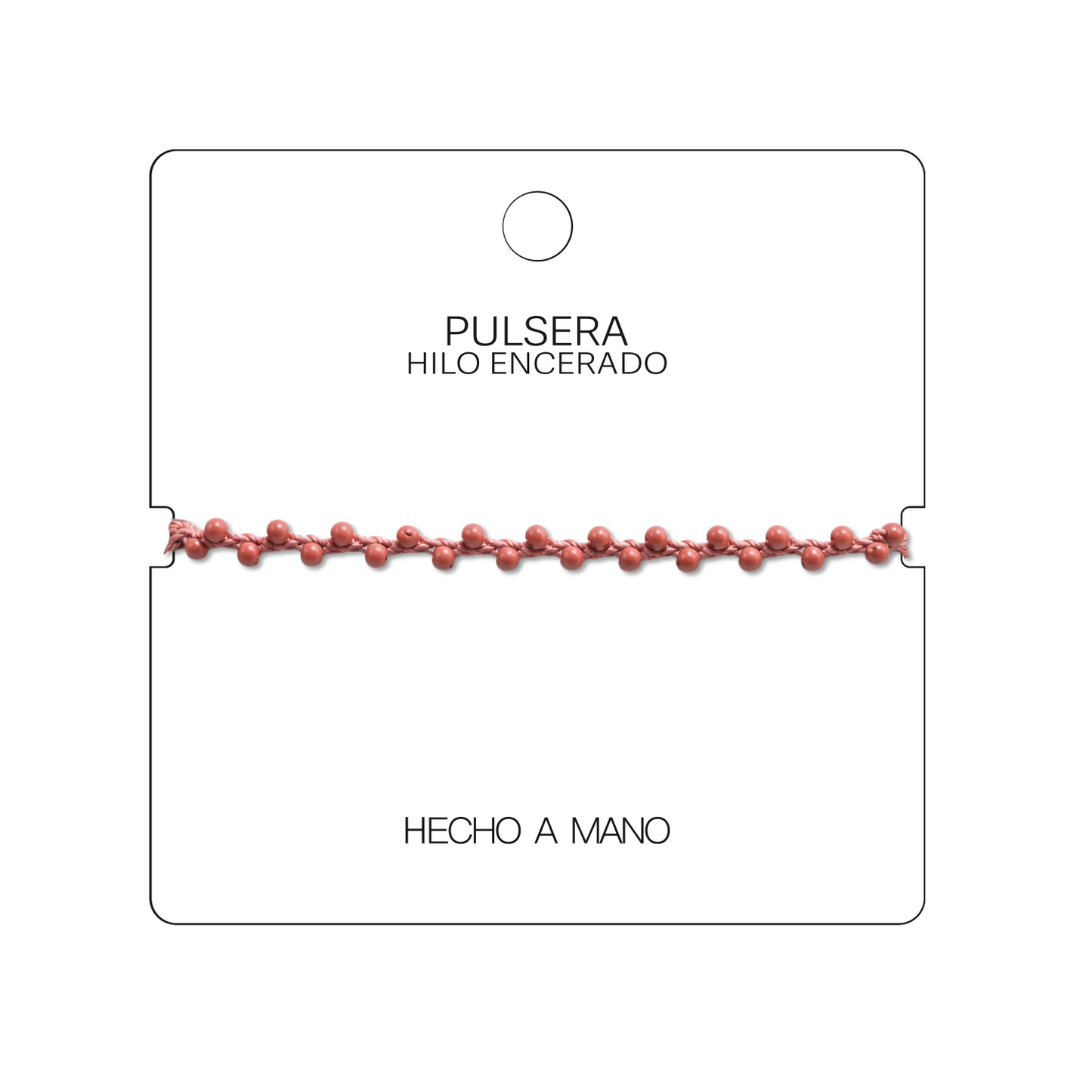Pulsera Hilo encerado con Piedras Naturales - Cuentas Regulares