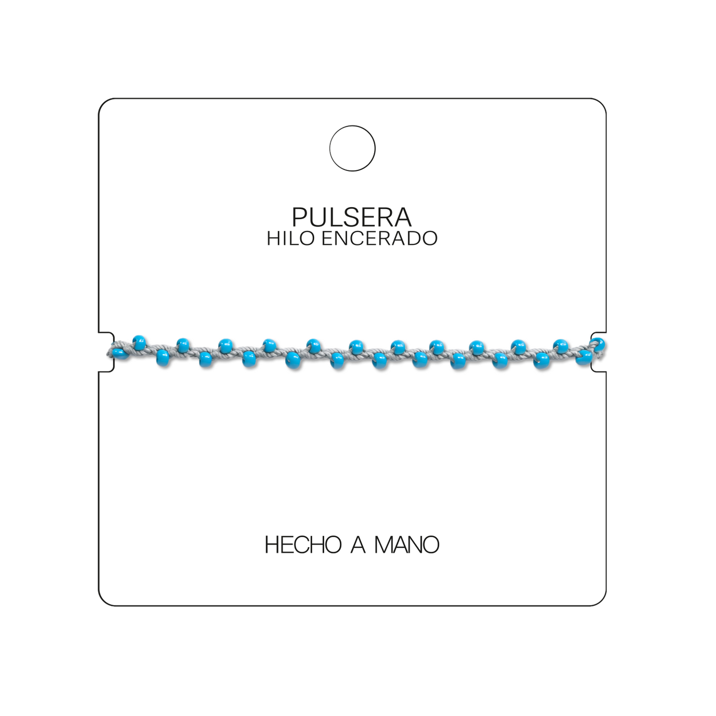Pulsera Hilo encerado con Piedras Naturales - Cuentas Regulares