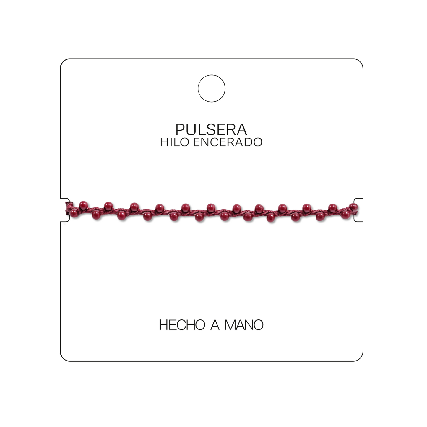 Pulsera Hilo encerado con Piedras Naturales - Cuentas Regulares