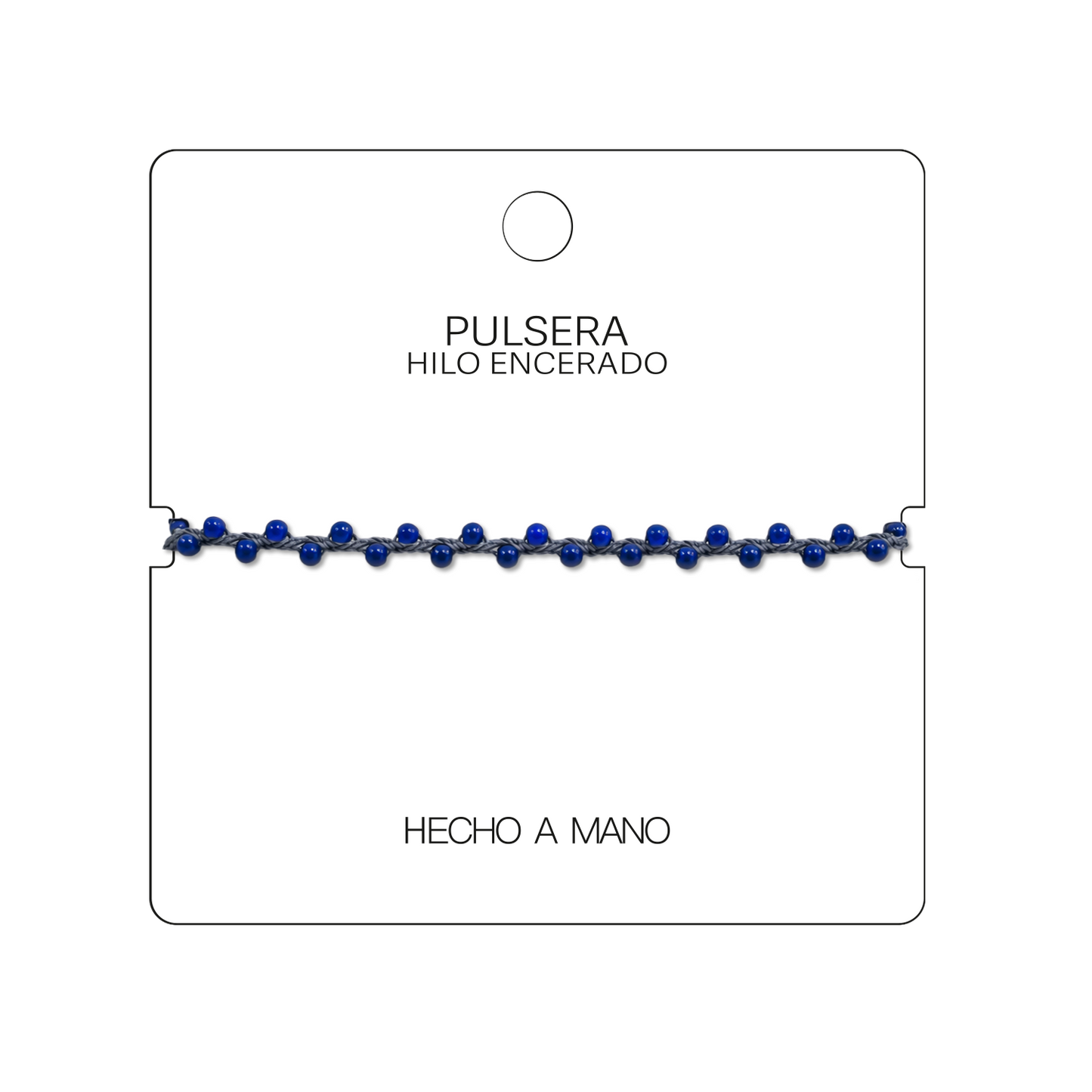 Pulsera Hilo encerado con Piedras Naturales - Cuentas Regulares