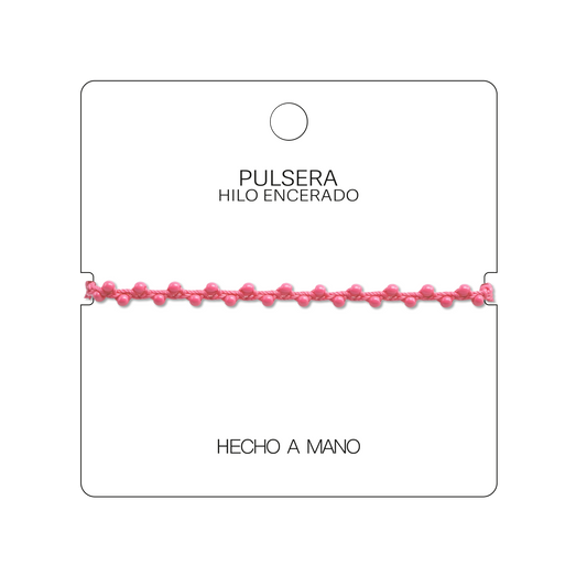 Pulsera Hilo encerado con Piedras Naturales - Cuentas Regulares