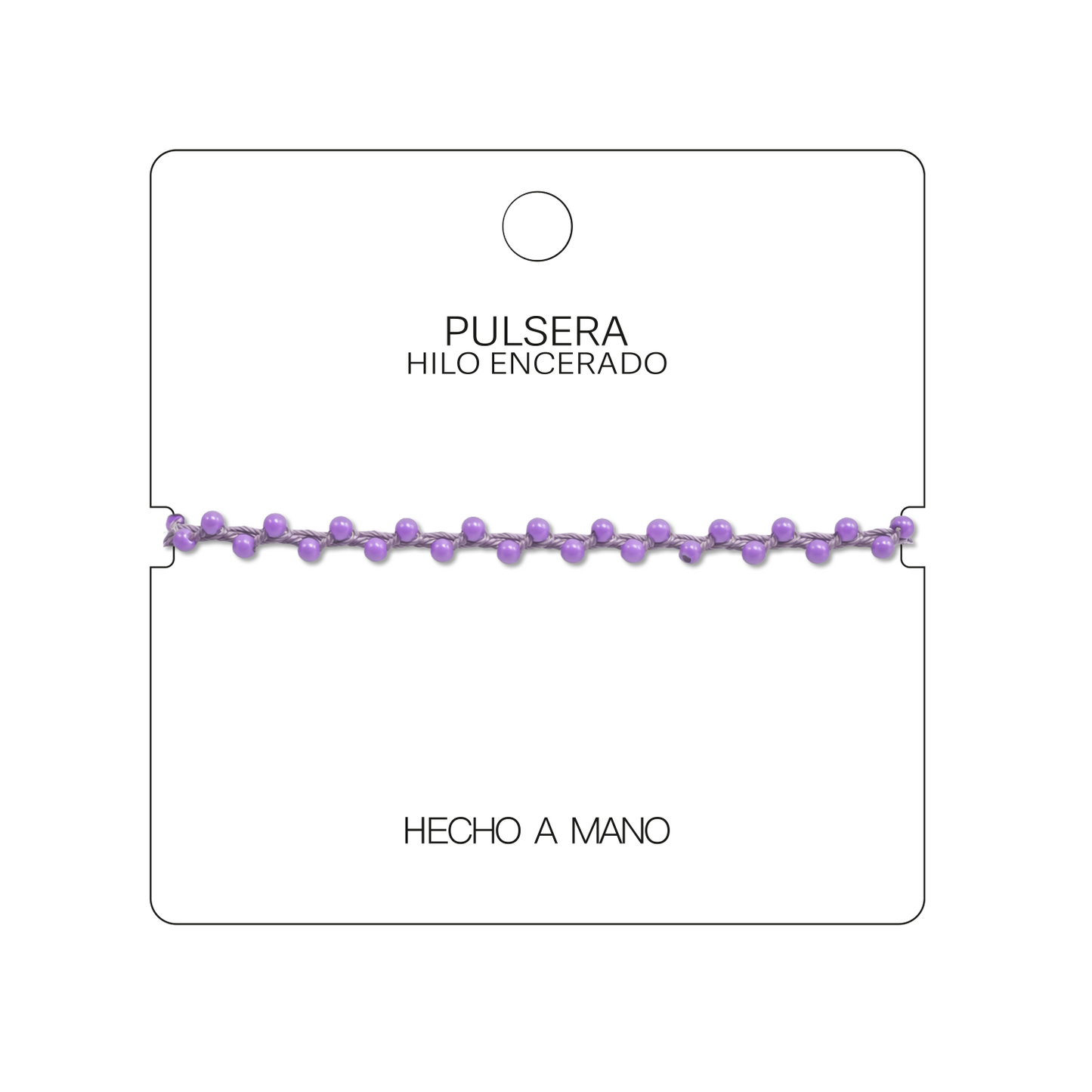 Pulsera Hilo encerado con Piedras Naturales - Cuentas Regulares