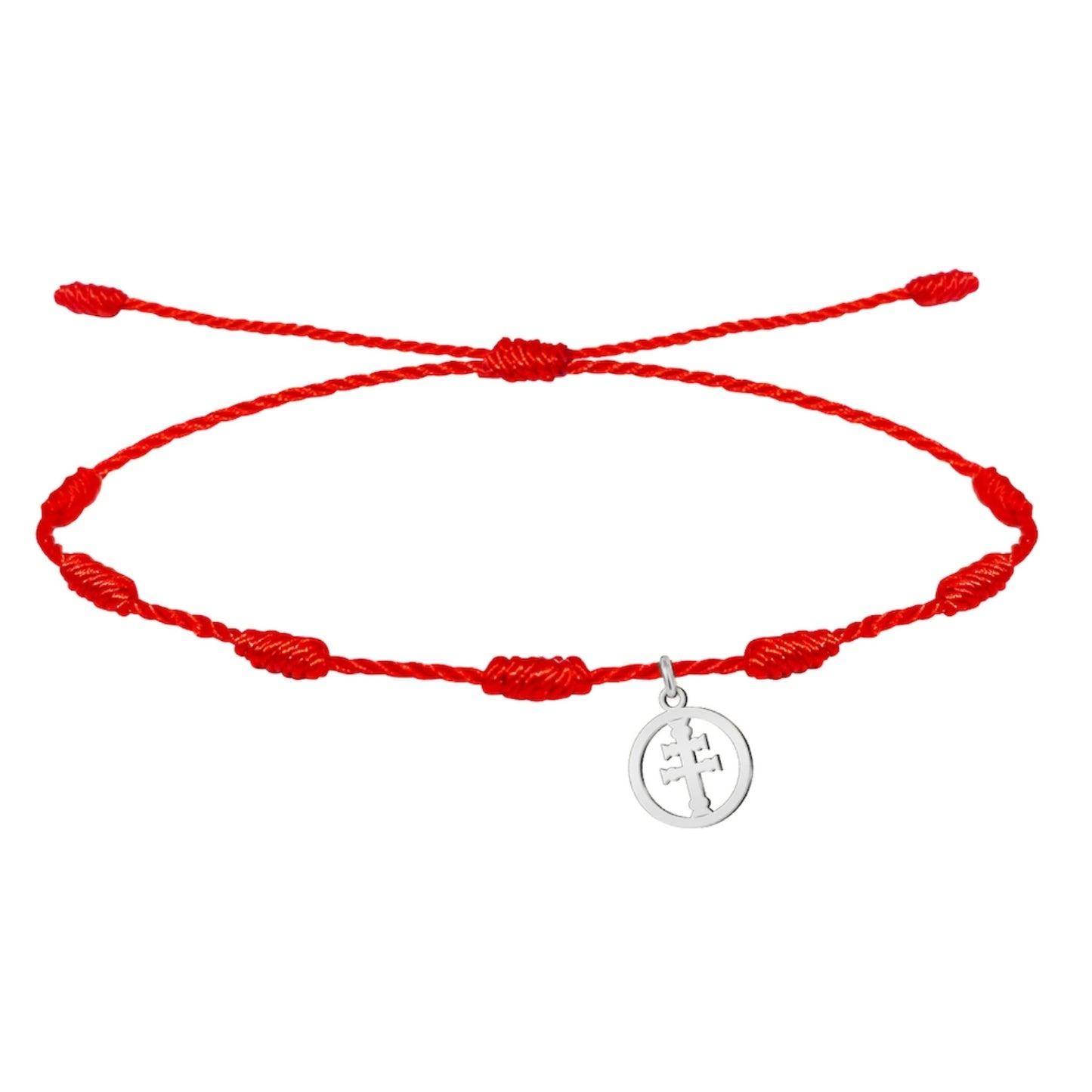 Pulsera Cruz de Caravaca ✝️ | Acero inoxidable hecho a mano | Con tarjeta diseñada | Suerte y protección 🍀