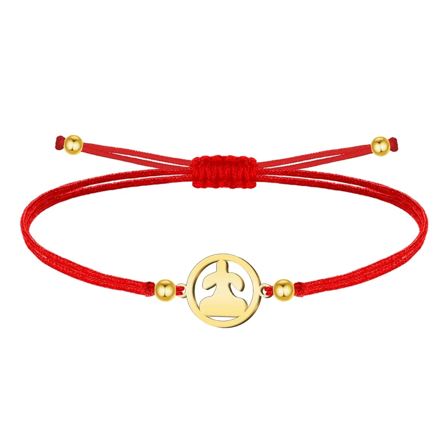 Pulsera Hilo Con Idolo de Tara Acero Dorado - cotigo