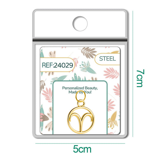 CHARM de Zodíaco Áries Acero color Dorado - cotigo