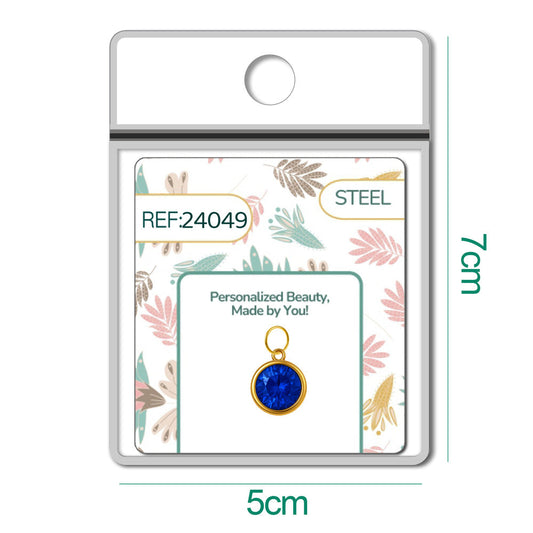 CHARM Acero Dorado con piedra Nacimiento de SEPTIEMPRE - cotigo