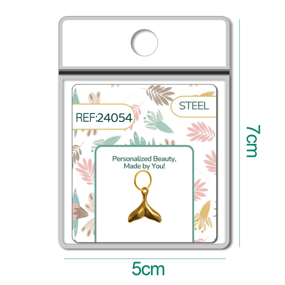 CHARM Acero Dorado Chapado Oro 14 K