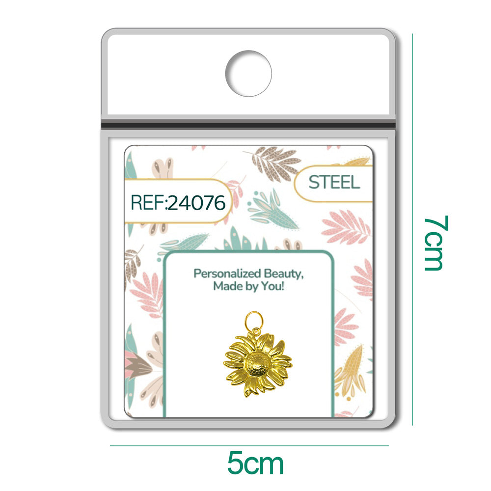 CHARM Acero Dorado Chapado Oro 14 K