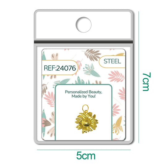 CHARM Acero Dorado Chapado Oro 14 K - cotigo