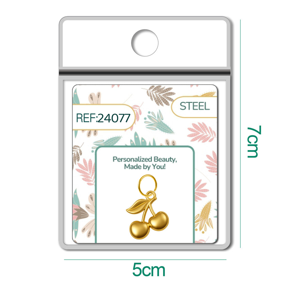 CHARM Acero Dorado Chapado Oro 14 K