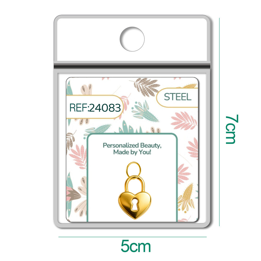 CHARM Acero Dorado Chapado Oro 14 K